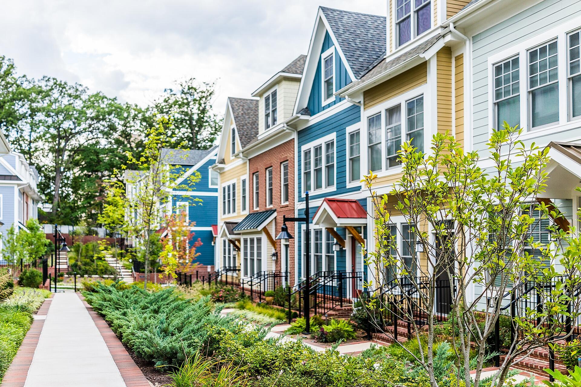 Townhouses painted by the Colorado Painting Company